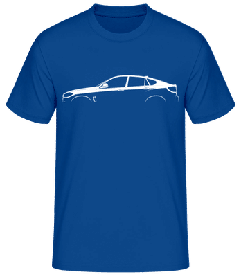 'BMW X6 M (F86)' Silhouette - Pánské basic tričko - Královská modrá - Napřed