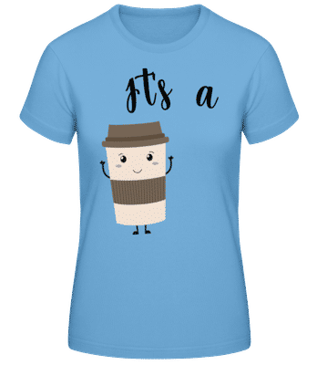 It Is A Match - Dámske basic tričko - Svetlo modrá - Predné