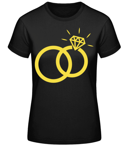 Aperçu: Alliances - T-shirt standard Femme - Noir - Devant