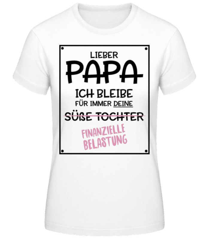 Vorschau: Finanzielle Belastung - Frauen T-Shirt B&C - Weiß - Vorne