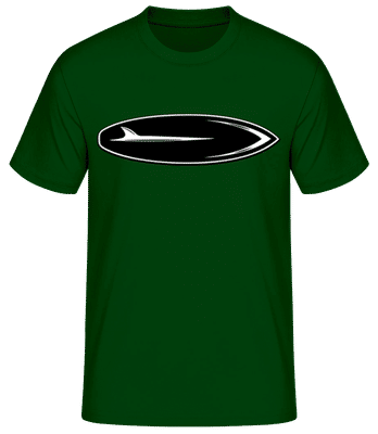 Surfboard - Männer Basic T-Shirt - Flaschengrün - Vorne