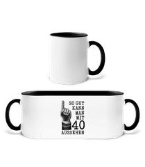 So Gut Kann Man Mit 40 Aussehen · Tasse zweifarbig
