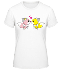 Amour De Renard - T-shirt standard Femme - Blanc - Devant