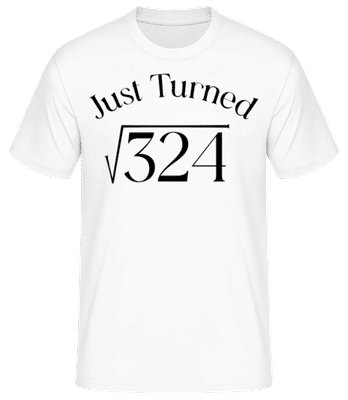 Just Turned 18 - T-shirt standard Homme - Blanc - Devant