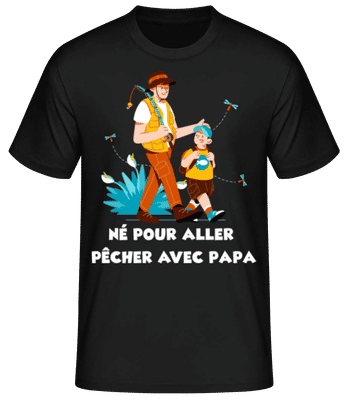 Pecher Avec Papa - T-shirt standard Homme - Noir - Devant