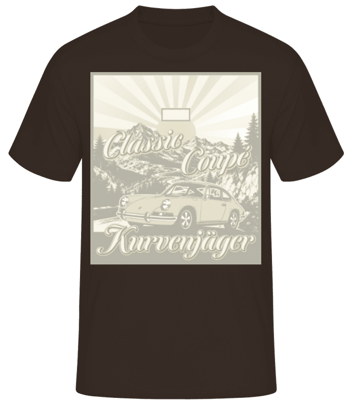 Vorschau: Oldtimer 'Porsche' Geburtstag - Männer T-Shirt B&C - Braun - Vorne