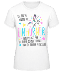 Königin Der Einhörner Bunt · Frauen Basic T-Shirt