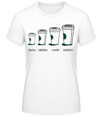 Coffee Small Medium Large Monday · T-shirt femme B&C