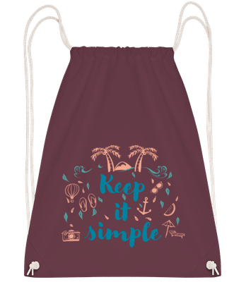 Keep It Simple - Bolsa de deporte - Burdeos - delante