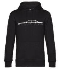 'Audi S6 (C4)' Silhouette - Sudadera estándar para hombre - Negro - delante
