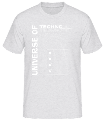 Universe Of Techno - T-shirt standard Homme - Gris chiné - Devant
