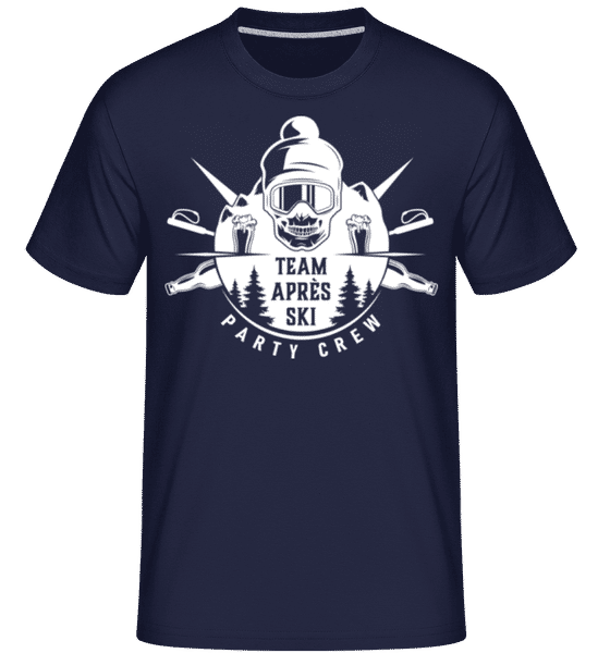Aperçu: Team Après Ski -  T-Shirt Shirtinator homme - Bleu marine - Devant