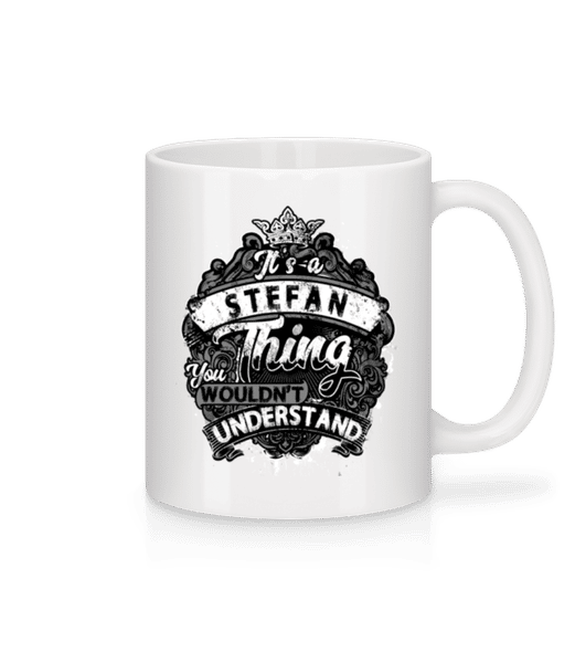 It's A Stefan Thing - Mug en céramique blanc - Blanc - Devant