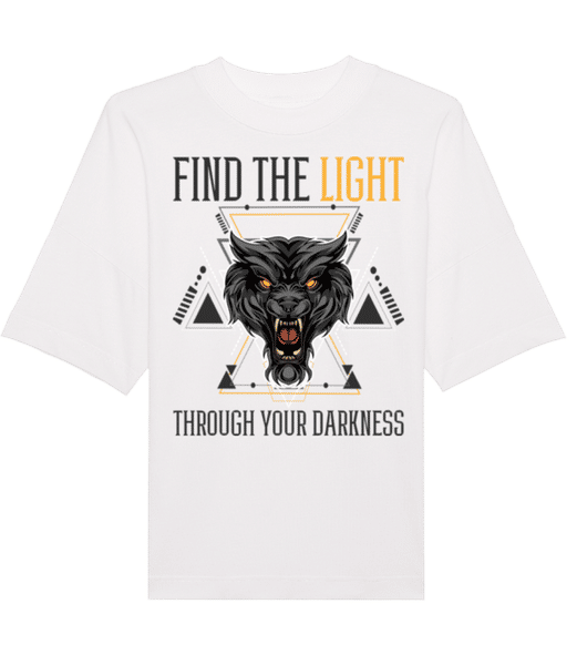 Aperçu: The Light Through Your Darkness - T-shirt Bio unisexe Stanley Stella extra large - Blanc - Devant