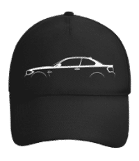 'BMW 1M Coupe E82' Silhouette - Baseball Cap adjustable - Black - Front