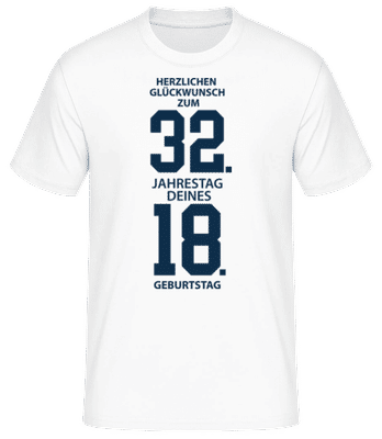 50. Geburtstag - Männer Basic T-Shirt - Weiß - Vorne