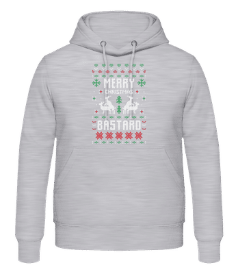 Merry Christmas Bstrd - Men's Hoodie - Heather grey - Front