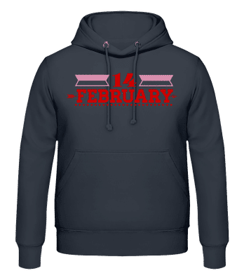 14 February Valentine - Men's Hoodie - Anthracite - Front