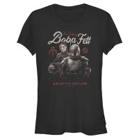 Star Wars - Book of Boba Fett - Skupina Boba Badge - Mujeres Camiseta - Negro - delante