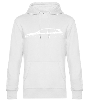 'Mercedes-Benz B-Class W247' Silhouette - Men’s Standard Hoodie - White - Front