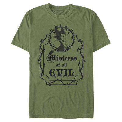 Disney - Sleeping Beauty - Maleficent Mistress Of All Evil - Men's T-Shirt - Olive - Front