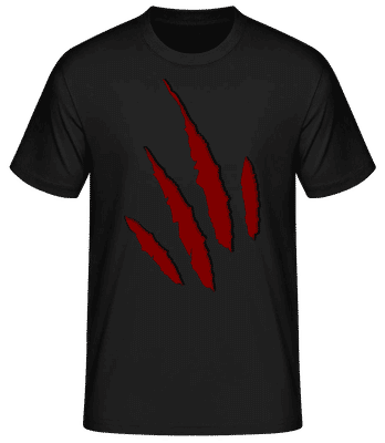 Kitten Claw Marks - Männer Basic T-Shirt - Schwarz - Vorne