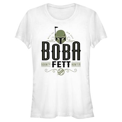 Star Wars - Book of Boba Fett - Logo Boba Fett Bounty Hunter - Women's T-Shirt - White - Front