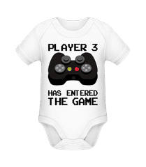 Player 3 Entered The Game Black · Body manches courtes bio