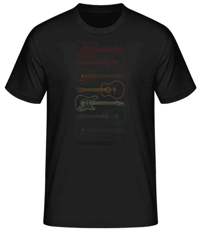 Preview: Guitars - Men's Basic T-Shirt - Black - Front