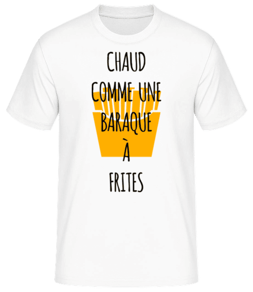 Aperçu: Comme Une Baraque À Frites - T-shirt standard Homme - Blanc - Devant
