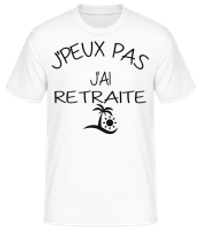 J´Peux Pas J'Ai Retraite - T-shirt standard Homme - Blanc - Devant