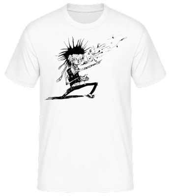 Zombie Fait De La Musique - T-shirt standard Homme - Blanc - Devant
