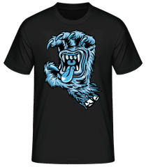 Yeti Hand Mouth · Männer Basic T-Shirt