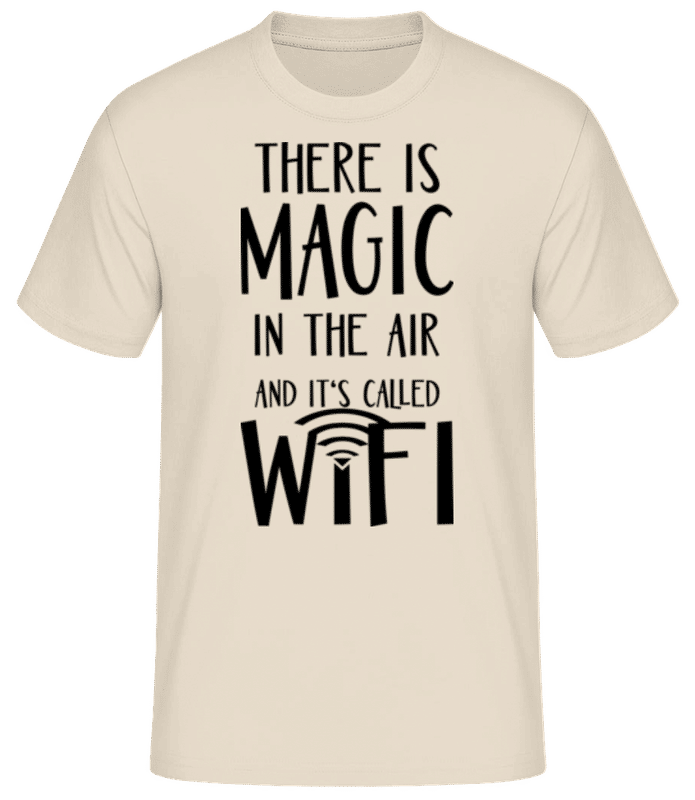 Preview: Magic In The Air - Men&#039;s Basic T-Shirt - Cream - Front