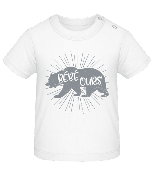 Aperçu: Bébé Ours - T-shirt Bébé - Blanc - Devant