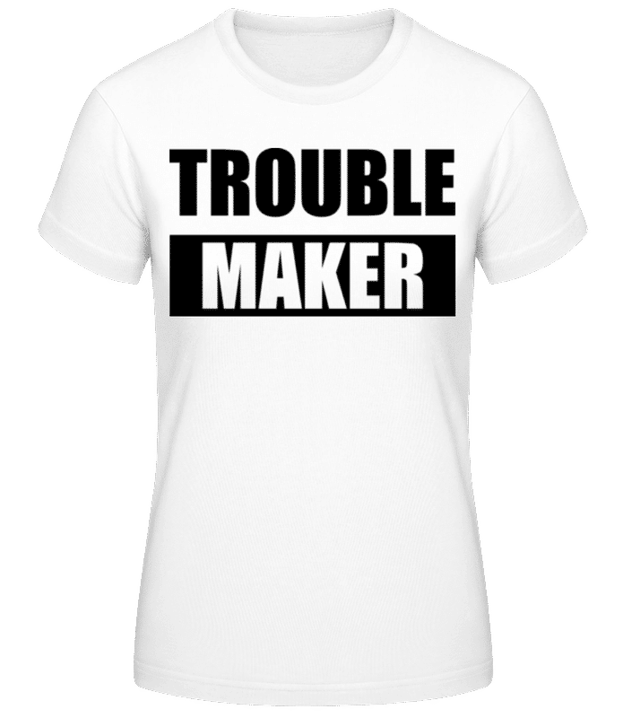 Aperçu: Troublemaker - T-shirt femme B&C - Blanc - Devant