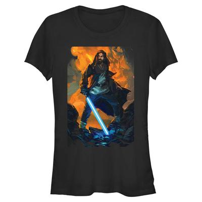 Star Wars - Obi-Wan Kenobi - Obi-Wan Kenobi Kenobi Paint - Frauen T-Shirt - Schwarz - Vorne