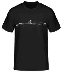 'Mazda MX-5 Miata NB' Silhouette - Männer Basic T-Shirt - Schwarz - Vorne