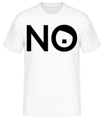 No - T-shirt standard Homme - Blanc - Devant