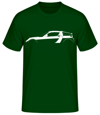 'Smart Roadster Coupe' Silhouette - Pánske basic tričko - Bottle green - Predné