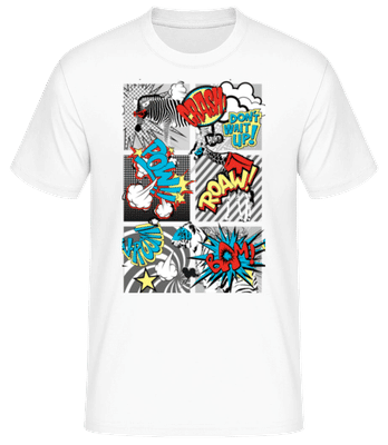 Animaux Bande Dessinée - T-shirt standard Homme - Blanc - Devant