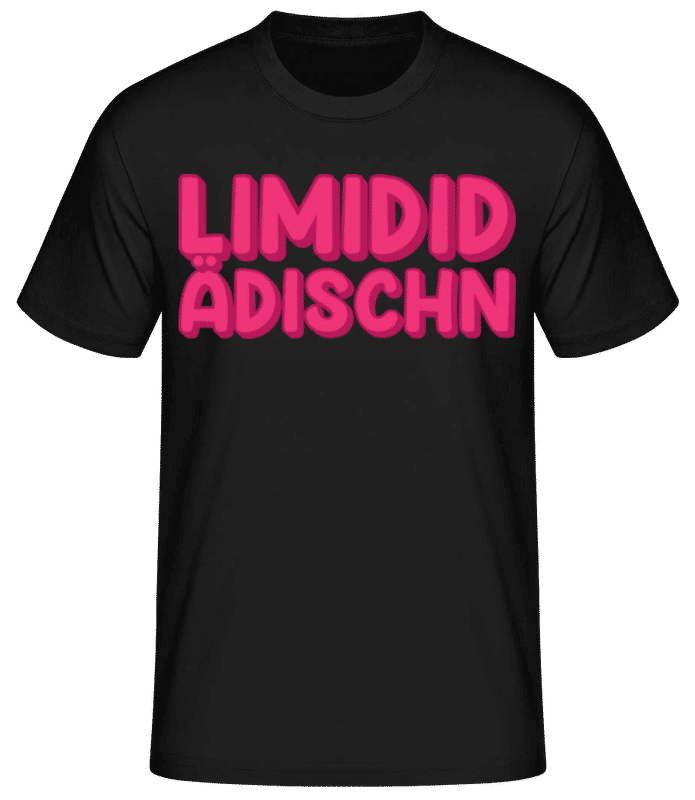 Vorschau: Limidid Ädischn - Männer Basic T-Shirt - Schwarz - Vorne