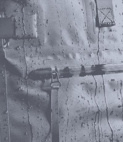 Rolltop backpack - Dusty Blue - Left