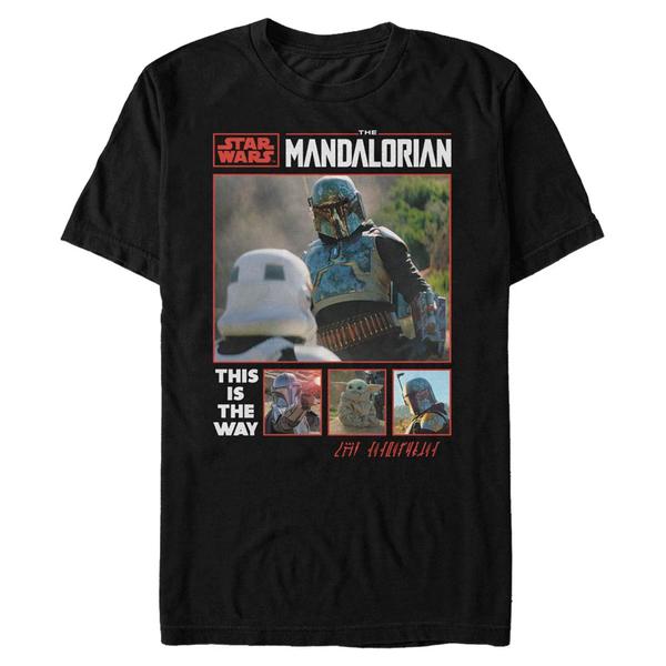 Aperçu: Star Wars - The Mandalorian - Skupina Fett Returns - Homme T-shirt - Noir - Devant