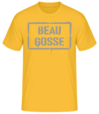 Beau Gosse Argot Français Joli - T-shirt standard Homme - Jaune doré - Devant