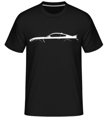 'Ford Shelby GT350 2015' Silhouette - Shirtinator Men's T-Shirt - Black - Front