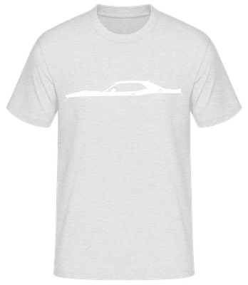 'Dodge Challenger 392 SPS' Silhouette - Pánske basic tričko - Melírovo šedá - Predné