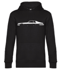 'Jaguar XJ-S' Silhouette - Männer Standard Hoodie - Schwarz - Vorne