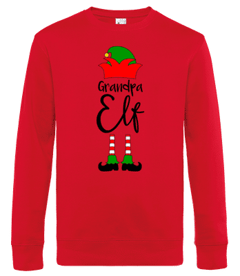 Grandpa Elf Shoes - Men's standard sweatshirt - Red - Front