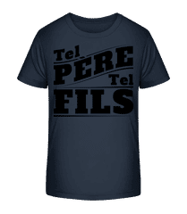 Tel Père Tel Fils Negro · T-shirt bio Enfant Stanley Stella 2.0